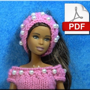 Fashion Doll Outfit PDF Tricot Number 34 French only image 5