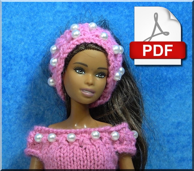 Fashion Doll Outfit PDF Tricot Number 34 French only image 5