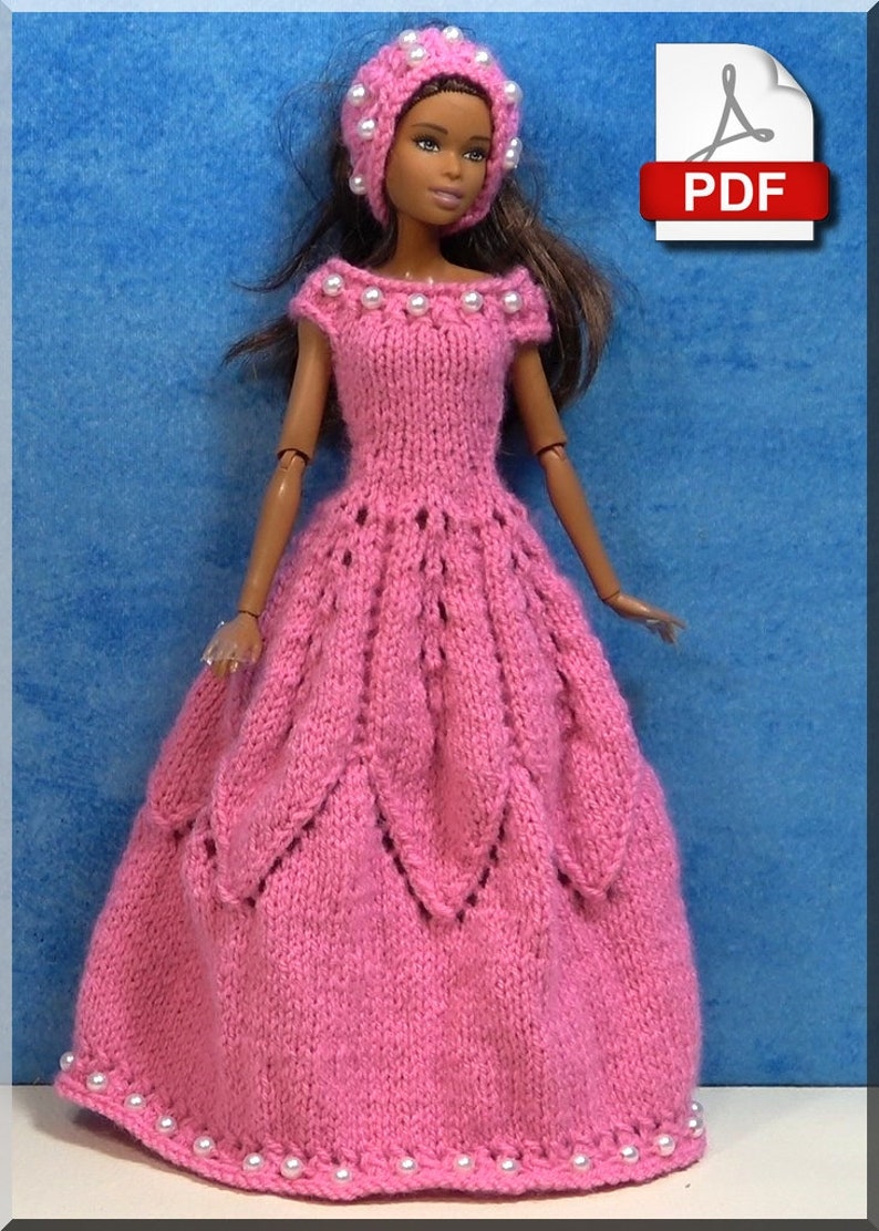 Fashion Doll Outfit PDF Tricot Number 34 French only image 2