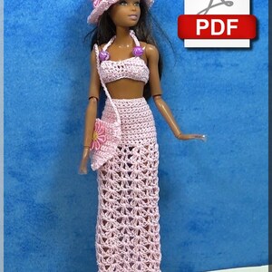 Modepop-outfit PDF haak nummer 1 alleen Frans afbeelding 2
