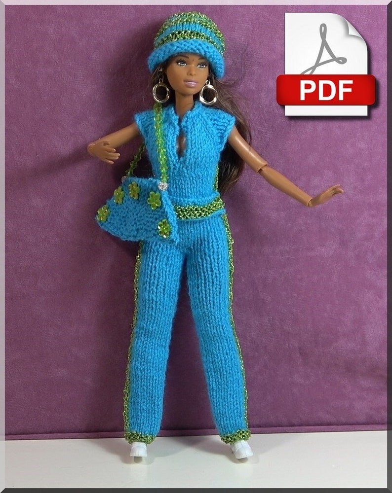 Muñeca de moda PDF Tricot Número 11 sólo en francés imagen 1