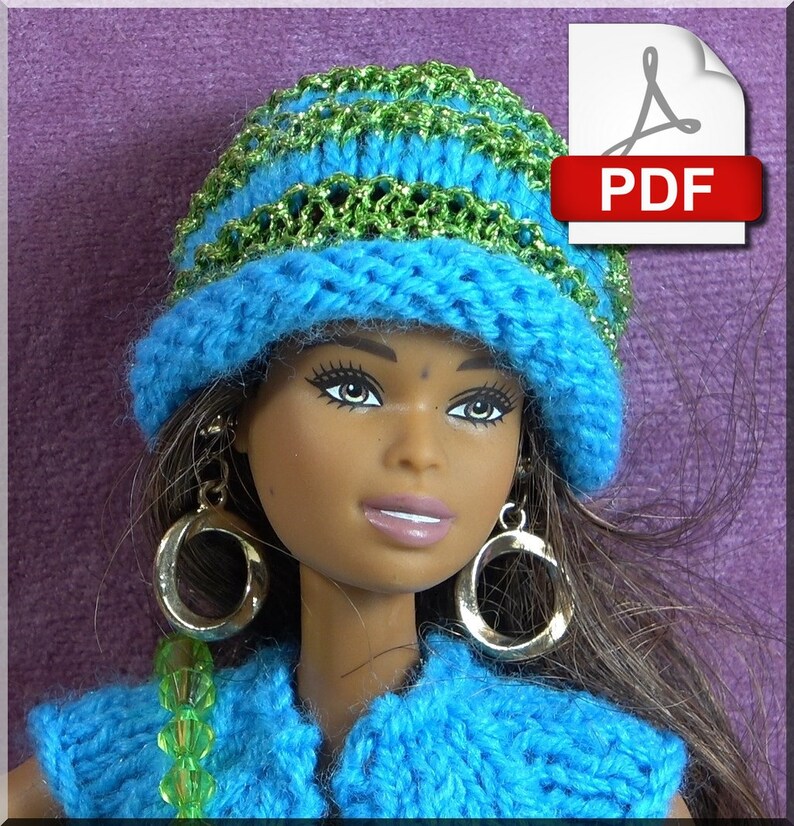 Muñeca de moda PDF Tricot Número 11 sólo en francés imagen 3