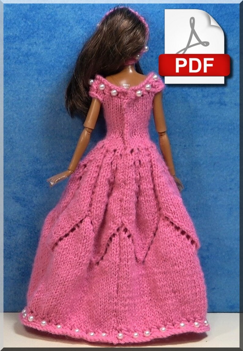 Fashion Doll Outfit PDF Tricot Number 34 French only image 3