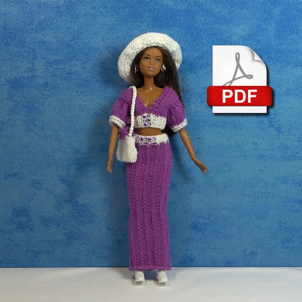 Fashion Doll Outfit - PDF Tricot Number 4 (French only)