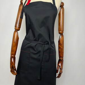 Work Apron, Cooking Apron, Men&#39;s Apron, BBQ Apron, Garden Party Apron, Safety Apron, Women&#39;s apron, Apron for serving, Black apron,
