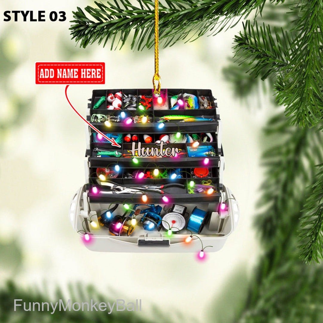 Tackle Box Ornament Custom Christmas Ornaments Personalized Etsy