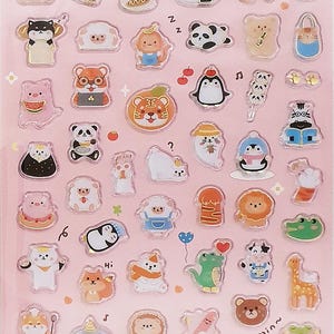Nekoni Designs - Beste Freunde 3D PVC Sticker Bogen