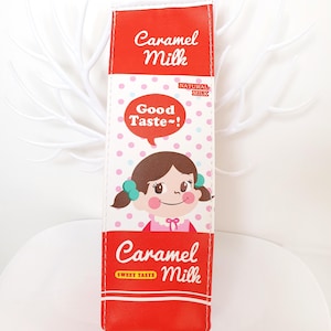 Milk Carton Pencil Case - Red
