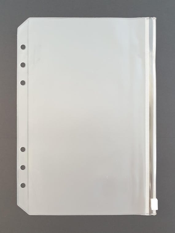A5 Frosted Zip folder bag - Set of 2