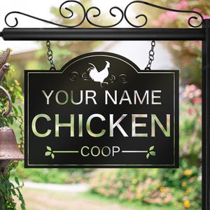 Custom Metal Ranch Name Sign, Custom Metal Chicken Farm Sign,Farmer Home Decor, Farm Yard Farmhouse Decor,  Farm Decor