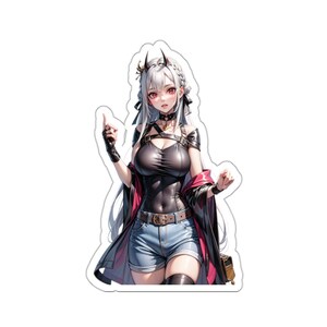 Original Waifu Anime Pretty Demon Cosplay Girl Sticker Kiss-Cut Vinyl Decal