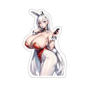 Original Waifu Anime Sexy Bunny Girl Sticker Kiss-Cut Vinyl Decal