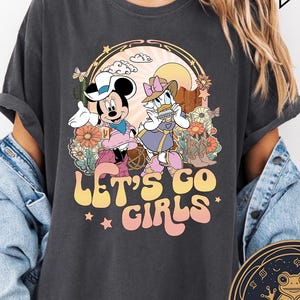 Retro Minnie Daisy Cowgirls Shirt, Disney Bestie shirt, Disneyland WDW Matching Girls Trip shirts, Magic Kingdom shirt, Girls Vacation