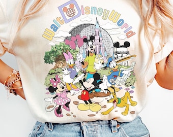 Vintage Disneyworld Shirt: Mickey and Friends Retro Tee