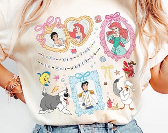Coquette Bow Disney Little Mermaid Shirt, Women's Little Mermaid Ariel Shirt, Ariel Mermaid Shirt, Ariel Shirt, Girls Ariel Mermaid Shirt