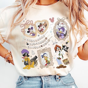 Coquette Bow Mickey & Friends Disney Pirates Shirt, Yo Ho Yo Ho A Pirate&#39;s Life for Me, Family Pirates of the Caribbean, Disney Cruise Shirt