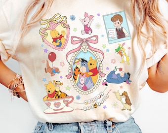 Coquette Bow Winnie The Pooh Shirt, Disney Pooh & Friends Tee