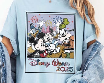 Vintage Water Color Disney World 225 Shirts, Retro Disneyworld Shirt,Disney Shirt, Retro Mickey and Friends, Disney World Shirt, Disney Trip