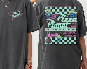 Comfort Colors Pizza Planet Shirt: Toy Story Aliens Tee