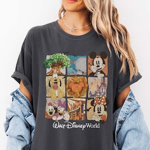 Comfort Colors® Retro Disney Shirt, Retro Fall Disneyland, Cute Fall Shirt, Halloween Matching, Vintage DisneyWorld, Fall Disney Land Shirt