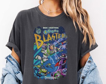 Vintage Buzz Lightyear Comfort Colors Shirt, Toy Story Friends Shirt, Disney Shirt, Toy Story Birthday Shirt, Disney Friends, Pixar Shirt