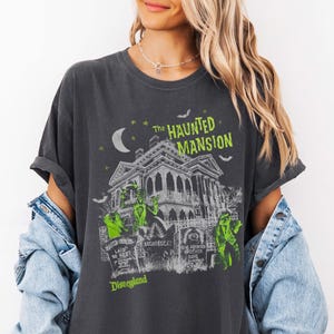 Retro Disney Haunted Mansion Shirt, Welcome Foolish Mortals Hitchhiking Ghost Disney Spooky Season Shirt, Madam Leota Disney Halloween Shirt