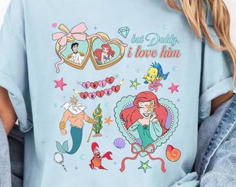 Coquette Bow Disney Ariel Mermaid Coquette Bow Shirt,Disney Ariel Shirt, Disney Girl Trip Shirt, Disney Group Shirt, Disney Trip 2025 Shirt