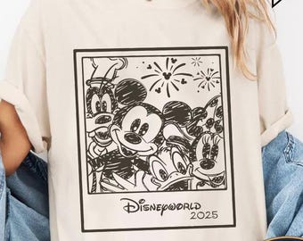 Vintage Disney World Shirts, Retro Disneyworld Shirt, Disney Shirt, Retro Mickey and Friends, Disney World Shirt, 2025 Disney Trip