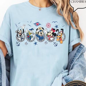 Retro Disney Mickey And Friends Cruise Line Shirt, Disney Cruise Shirt, Disney Family Trip Shirt, Cruise Birthday Shirts, Cruise Squad Tee