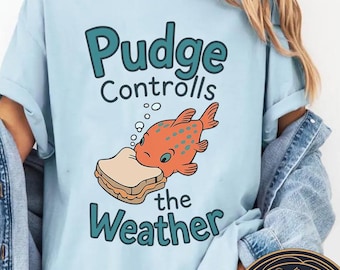 Retro Disney Lilo and Stitch Pudge Controls The Weather Shirt, Disney Fish Pudge Shirt, Disneyland Family Matching Shirt, Magic Kingdom Tee