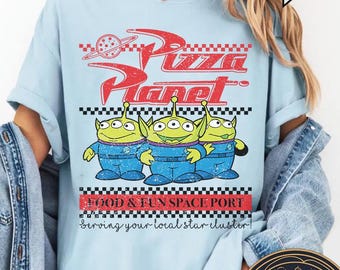 Retro Pizza Planet Toy Story Shirt, Disney Aliens Shirt, Pizza Planet Tee, Toy Story Family Shirt, Funny Disney Aliens Pizza Planet Shirt