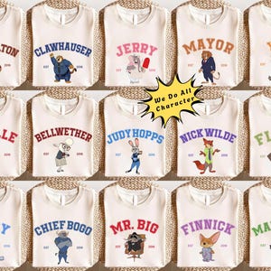 Retro Zootopia 1-2 Comfort Colors Shirt, Matching Family Disney Shirts, Disney Group Shirts, Judy HoppsxNick Wilde shirt, Rabbit & Fox Shirt