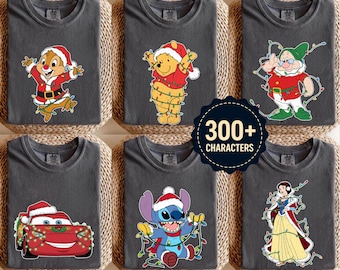 Retro Disney All Characters Christmas shirt, Mickey's Very Merry Christmas Party 2026 Tee, Disneyland Holiday Xmas Family Gifts
