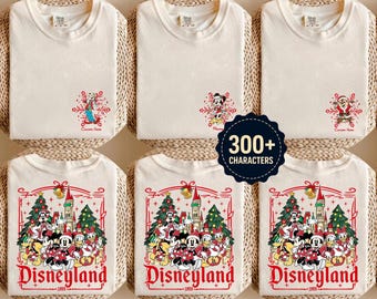 Personalized Mickey's Very Merry Christmas Party 2026 2-sided Shirts, WDW Disneyland Christmas Trip Tee, Mickey and Friends Christmas Shirts