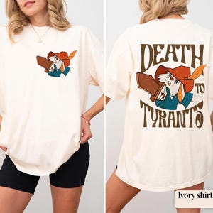 Retro 2 Side 70s Skippy Rabbit Death To Tyrants Shirt, Vintage Robin Hood Shirt, Disneyland Family Matching Tee, Magic Kingdom Park,WDW Trip