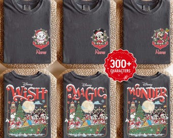 Custom 2-sided Disney Christmas Cruise 2026 Shirt, Mickey Very Merrytime Christmas Tee, Matching Family Xmas Cruise Tee, Disney Wish Dream