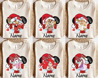 Custom Disney Cruise Christmas Shirt, Retro Mickey Minnie Holiday Couple Matching, Mickey's Very Merry Christmas Party 2026