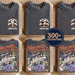 Custom 2-sided Mickey & Friends Ghost Halloween On The High Seas Shirt, Disney Wish Fantasy Magic 2026 Tee, Family Halloween Cruise Trip