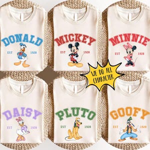 Retro Water Color Disney All Characters Shirt, Mickey Friends Shirt, Toy Story, Star Wars Shirt, Disney Princess, Disneyland Family Matching