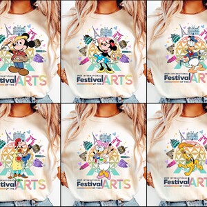Epcot Arts Festival 2025 Shirt: Mickey and Friends Matching Tee