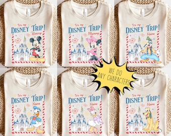 Custom Mickey and Friends Castle Disney Trip 2026 Shirt, WDW Disneyland Family Vacation 2026, My First Disney Trip Shirt, Disney Girl Trip