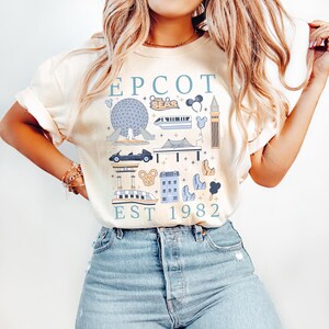Comfort Colors Disney Epcot Since 1982 Shirt, Disney Epcot Shirt, Disney Trip 2026 Shirt, Disney Epcot World Tour 1982, Disneyland Family
