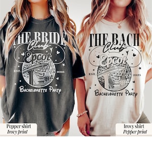 Retro Epcot Bachelorette Party Shirts, Custom Bachelorette, Bride To Be Shirt, Bride Squad, Custom Bride Shirt, Disney Bridal Party Shirts