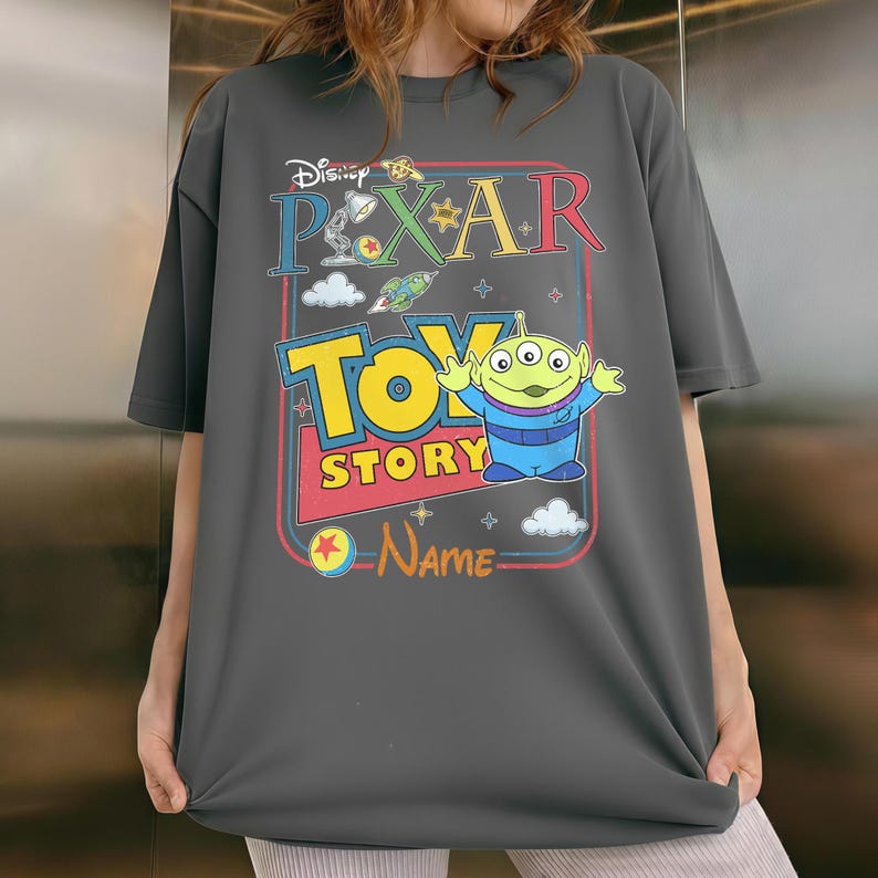 Chemise rétro personnages Disney Toy Story 2026, t-shirt groupe personnalisé assorti, chemises d'anniversaire Toy Story, Woody, Buzz, Jessie, Bo Peep image 7