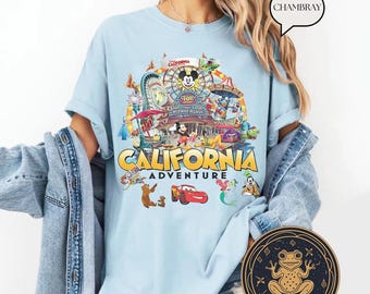 Retro Disneyland California Adventure Shirt, California Adventure Shirt, Disneyland California Shirt, Family Disney Shirt, Disneyland Trip