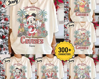 Personalized Disney Christmas Cruise 2026 Shirt, Mickey and Co Family Christmas Very Merrytime Cruises Tee, Disney Xmas Wish Magic Wonder