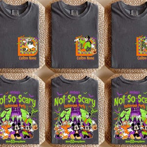 Personalized Mickey&#39;s Not So Scary Halloween Party 2025 All Characters Disney Shirt, Disney Halloween Shirt, Halloween Disney Family Shirt