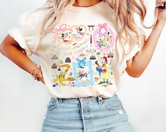 Retro Epcot Center Mickey and Friends Artist Shirt, Disney Epcot International Festival of the Arts 2025 Matching, WDW Resort Family Holiday
