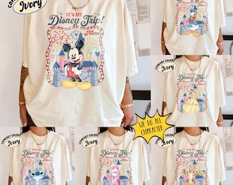 Custom It's My Disney Trip 2026 Shirt, Mickey & Friends Family Matching Trip Tee, Disney Castle Tee, Disneyland Family Vacation 2026 Shirt