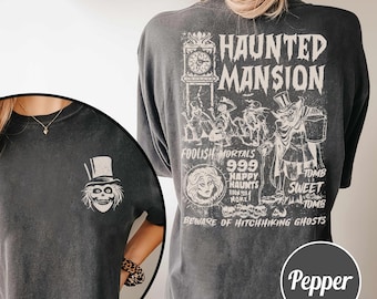 Retro Haunted Mansion Comfort Colors Shirt: Disneyland Halloween Tee